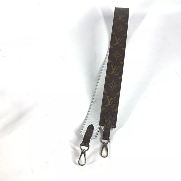 LOUIS VUITTON Monogram Epi Shoulder strap Brown/Silver - Picture 1 of 11